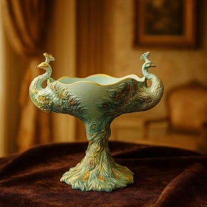 Baroque Style Decor,Elegant Peacock Decor,Fairy Tale Object,Artistic Decor,Unique Homeware,Unique Table Sculpture,Peacock Bowl