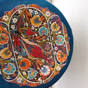 Turkish Ceramic,Handmade Wall Art,Turkish Decor,Ceramic Plate,Turkish Wall Art,Ethnic Home Art,Handmade Plate
