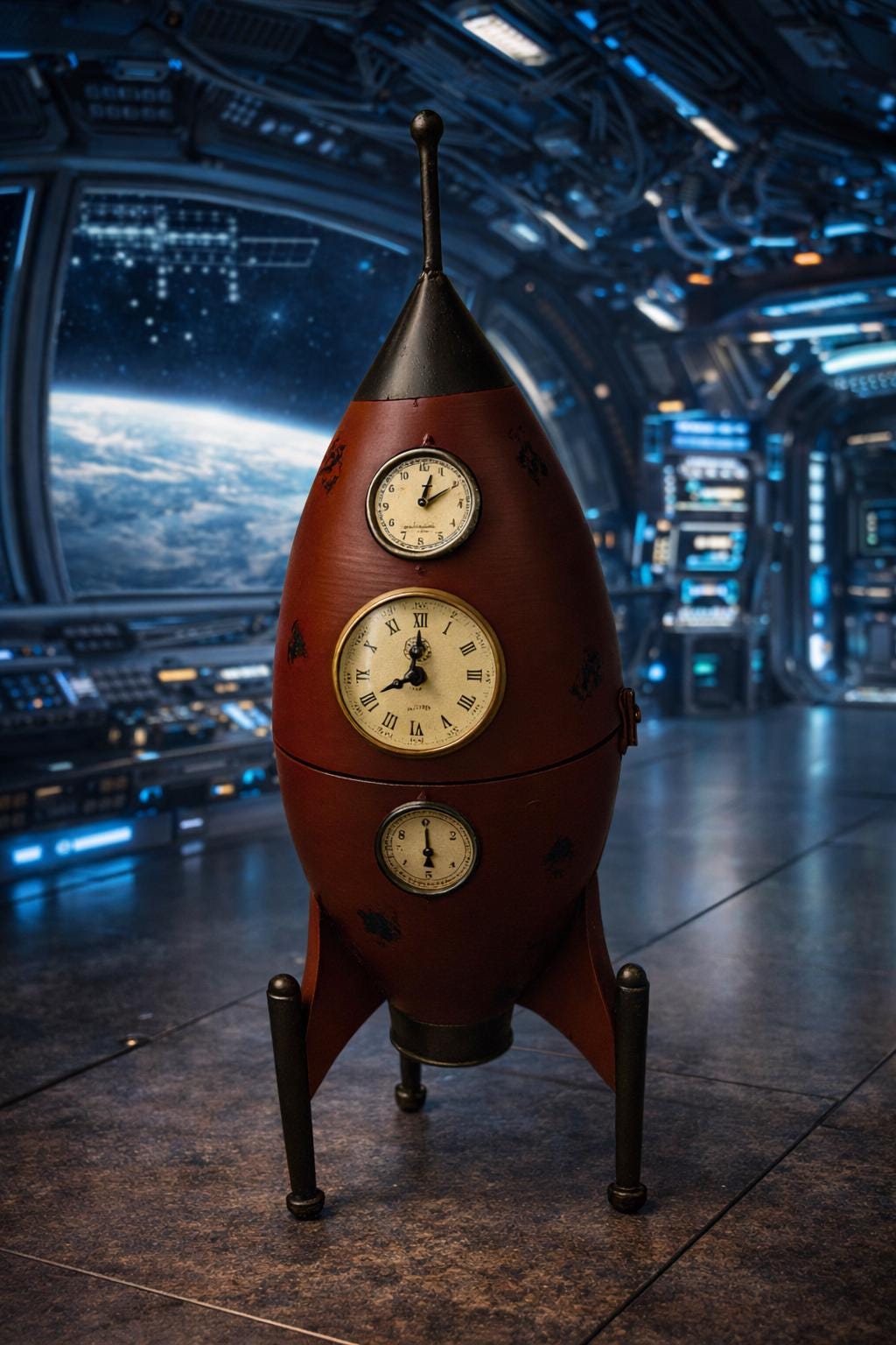Steampunk Rocket-handmade Metal Space Age Decor-İnteresting Gift ...