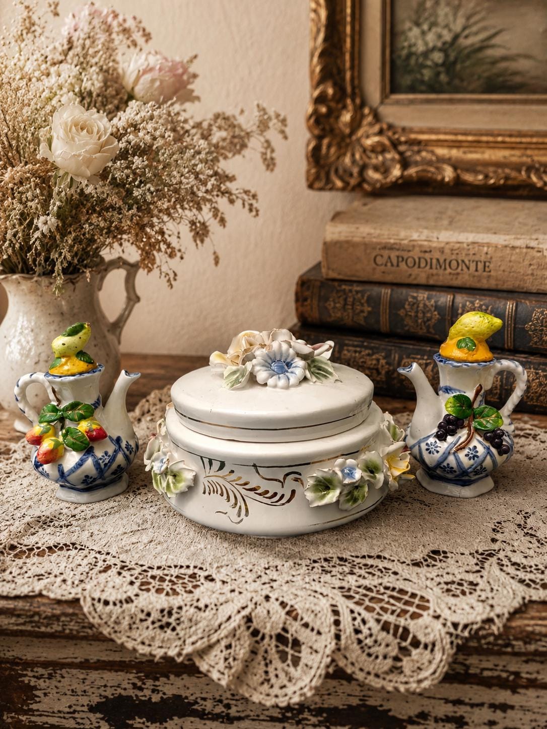 コーヒー豆入れ　ヴィンテージ　イタリア　Baludelli Antique Etsy - Set Coffee Italian 工芸品