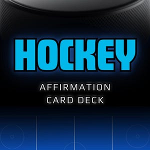 Tarjeta de Afirmación - Atletas - Hockey - Deportes - Confianza - Juego - Concentración - Rendimiento Mental - Psicología Deportiva