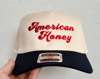 Amerikanischer Honig bestickter Hut