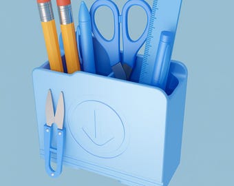 Designer pencil holder folder – desktop organizer, for printing on a 3D printer