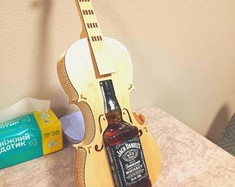 Violin Whiskey Holder SVG | Jack Daniel’s 0.7L Gift Box Laser Cut File