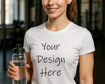 Pacchetto di 10 mockup di magliette bianche: stile trendy e confortevole (download digitale)