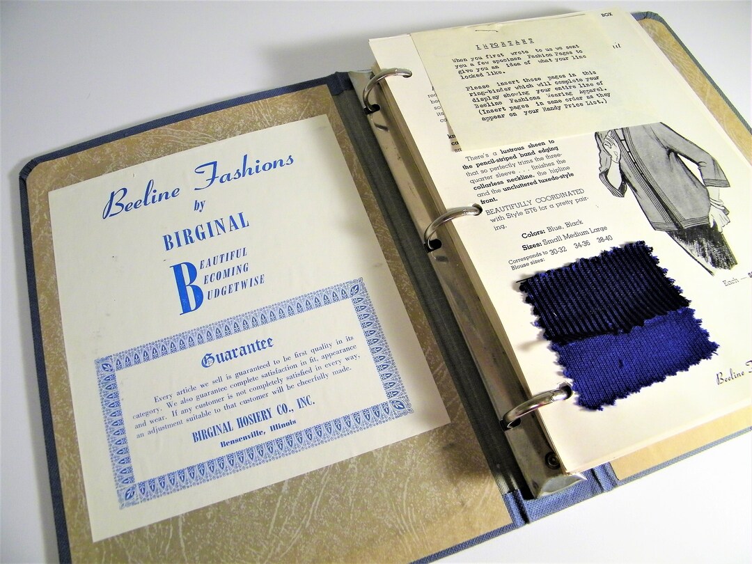 SUPER Rare 50s/60s BEELINE Fashions Salesman Sample Catalog Book