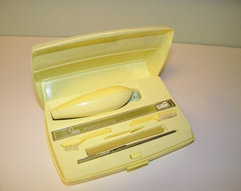 Vintage Sears Manicurist Manicure Set Style Beauty Parlor Product Retro Kitsch 1950s 1960s 1970s Nail Polish 50s 60s 70s Bath Bathroom Decor