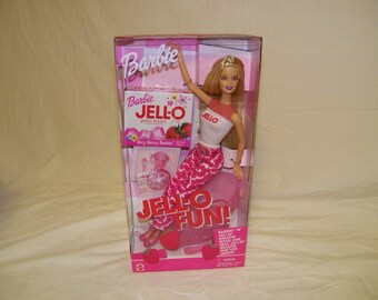 Vintage NRFB Mint NOS Special Edition Jell-O Fun Barbie Collector Doll Barbies 90s 1990s Collectible Toy Target Walmart Jello Gift Set