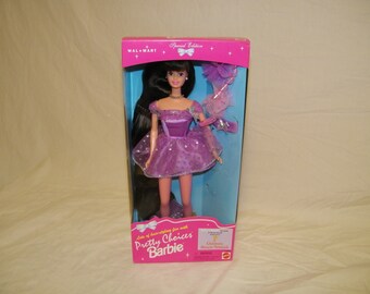 Vintage NRFB Mint NOS Special Edition Pretty Choices Barbie Collector Doll Barbies 90s Collectible Toy Walmart Children's Miracle Network