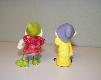 50s 60s Ceramic Hand Painted Seven Dwarfs Walt Disney Productions