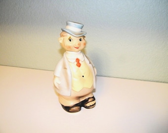 Vintage 50s 60s Lefton Hobo Cocktail Drink Decanter Mid Century Bar Barware Japan Retro Home Decor Kitsch Moonshine Hillbilly Glassware 1688