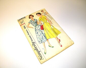 Vintage Simplicity Sewing Pattern #2003 Fancy Day Dress Mod Retro Fashion 1950s 1960s 1940s 50s 60s 40s Vogue McCalls Butterick Patterns