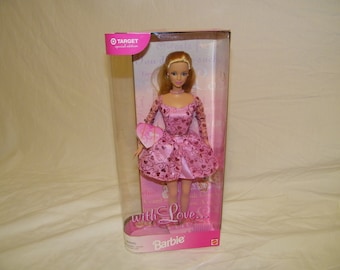 Vintage NRFB Mint NOS Special Edition With Love Valentine Barbie Collector Valentines Doll Barbies 80s 90s 1990s Dolls Collectible Target