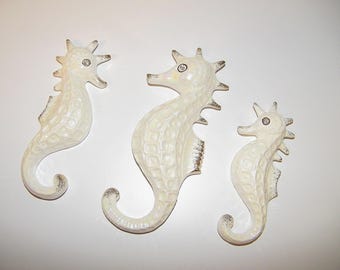 Vintage RARE Norcrest Seahorse 1950s Mermaid Wall Plaque Retro 50s 60s Bathroom Bath Antique Decor Mermaids Sea Horse Lefton Pink Aqua Blue
