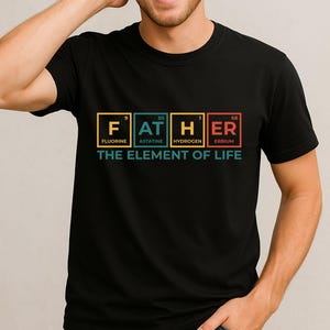 Camiseta de papá científico, regalo del Día del Padre con la tabla periódica