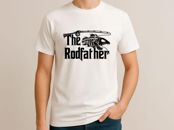 The Rodfather Fishing Dad Shirt, Funny Angler Gift