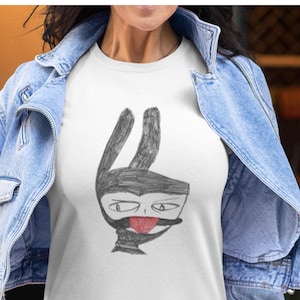 Labubu Shirt, Cute Cartoon Tshirt, Aesthetic Kawaii Tee, Gift for Her, Soft Graphic Tee, Trendy Cute Shirt, Custom Labubu Design, Art Labubu