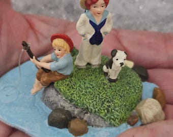 Vintage Dept 56 Seasons Bay Accessories: Lot of 3 Figurines