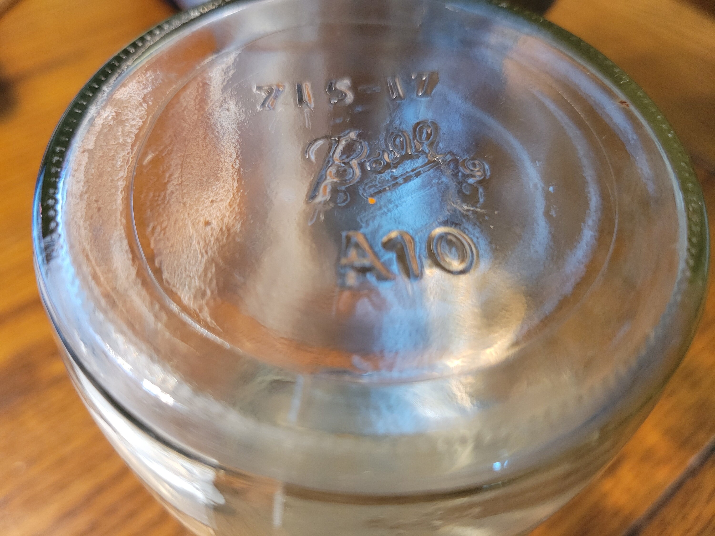 Vintage Glass Ball Jar 71517 A10 With Embossed Measurement Etsy UK