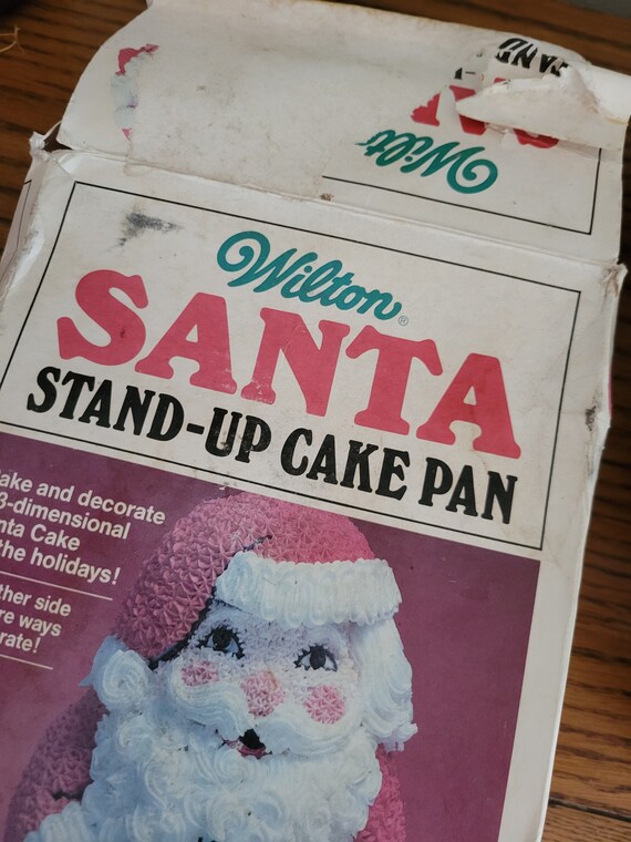 Vintage Wilton Party Pan Santa Cake Christmas 1979 Paper Insert &  Instructions