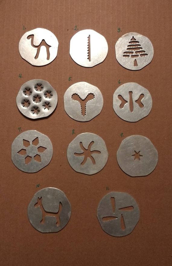 Vintage Mirro Spritz Cookie Press Discs / Metal Discs Sold