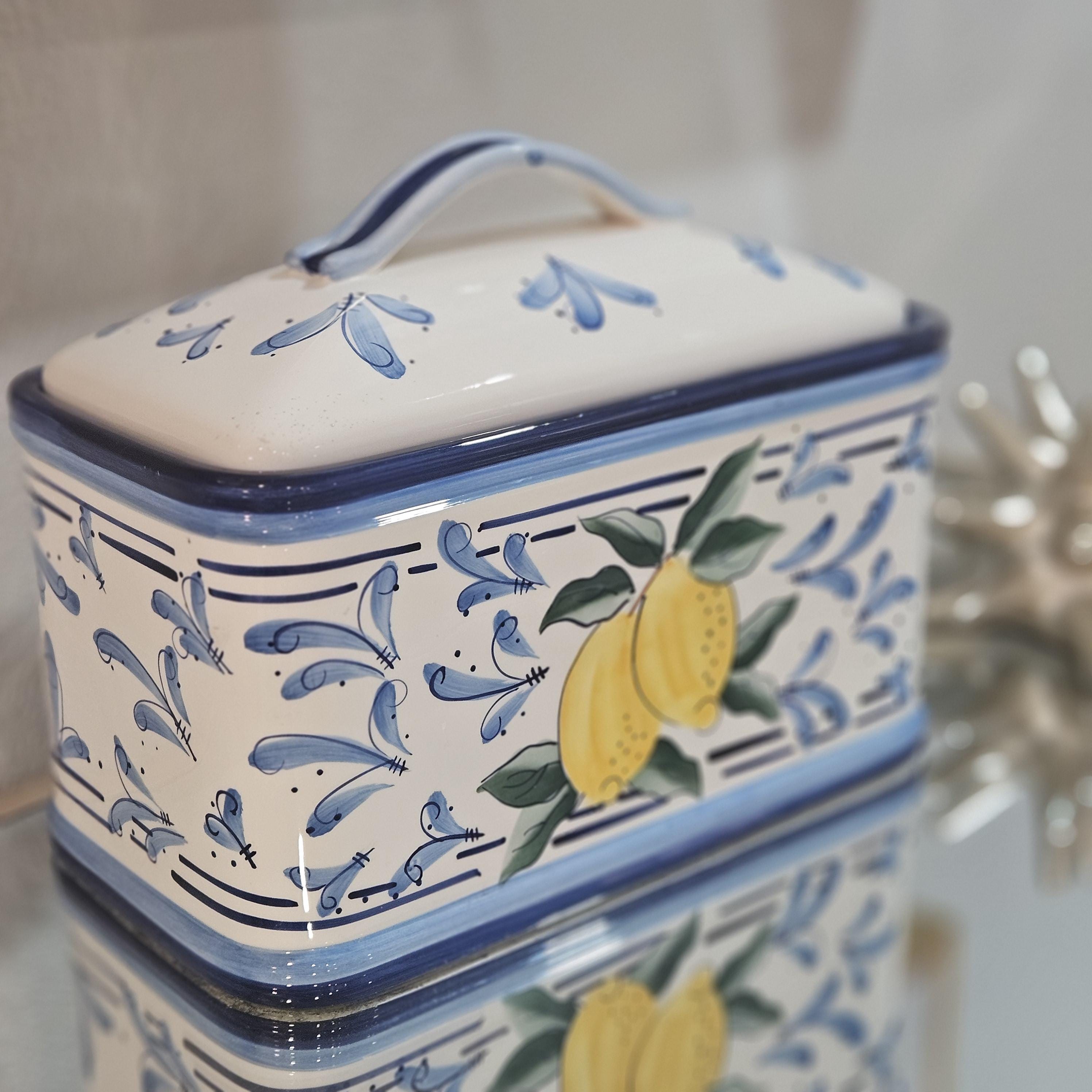 Vintage Ceramic Bread Box - Etsy