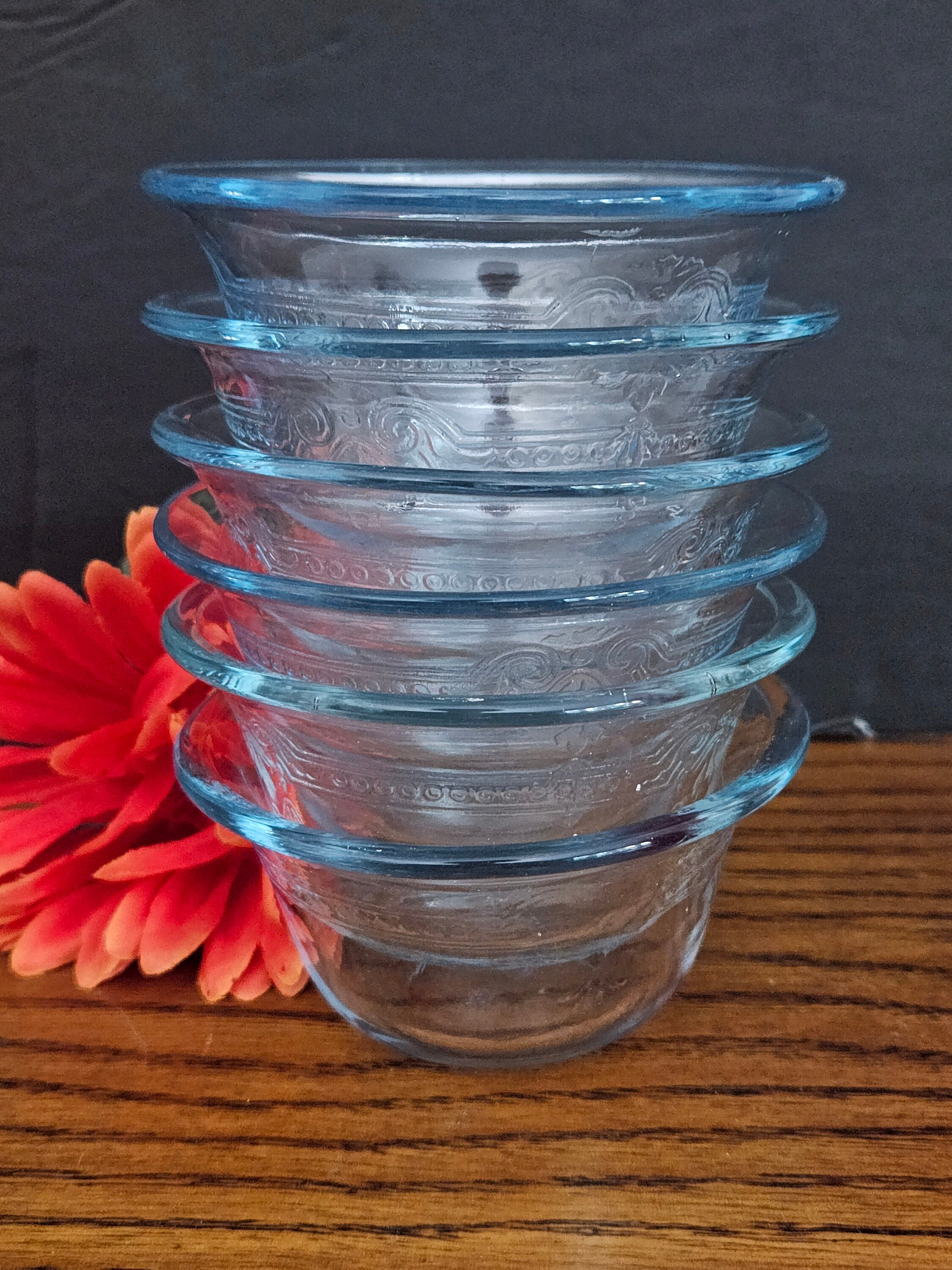 SIMAX Glass Ramekins Custard Cups - Borosilicate Glass Dessert Cups Glass -  Custard Cups for Baking - Dipping Cups - Sauce Cups - Mise En Place Clear Glass  Bowls - 6.75 Oz Condiment Bowls - Set of 4 