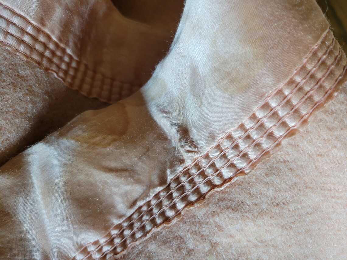 Vintage Chatham 100 Virgin Wool Blanket Tangerine or Apricot Etsy