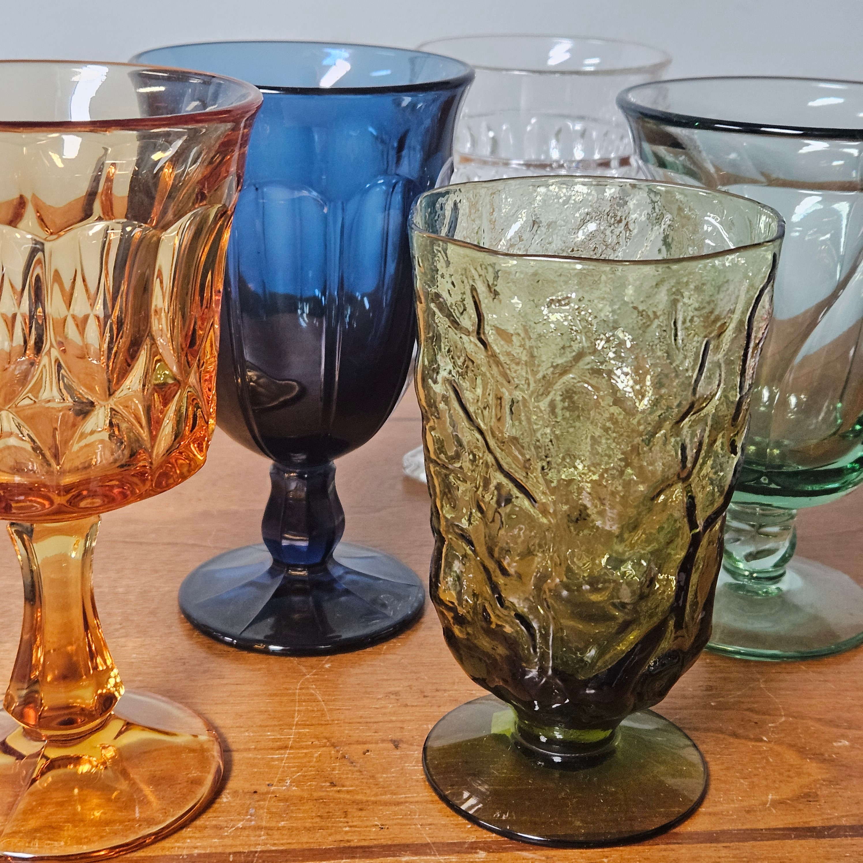 Vintage Glassware Set 70s 60s - Etsy
