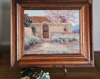 Karol Mack Oil Painting Framed and Signed / Southwest Landscape