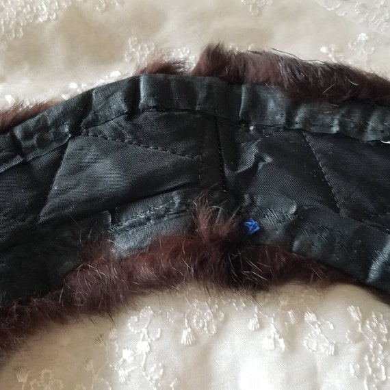 40% OFF Vintage Fur Collar / Retro Chic Dark Brow… - image 7