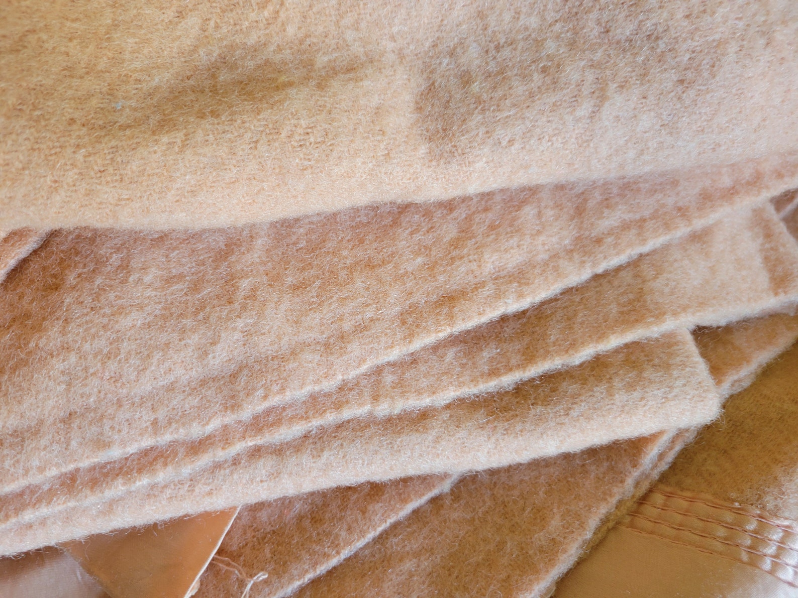 Vintage Chatham 100 Virgin Wool Blanket Tangerine or Apricot Etsy