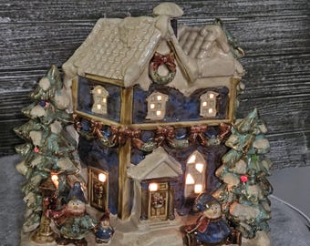Vintage Kirkland Potter's Garden II Lighted House for Christmas Village / No Box