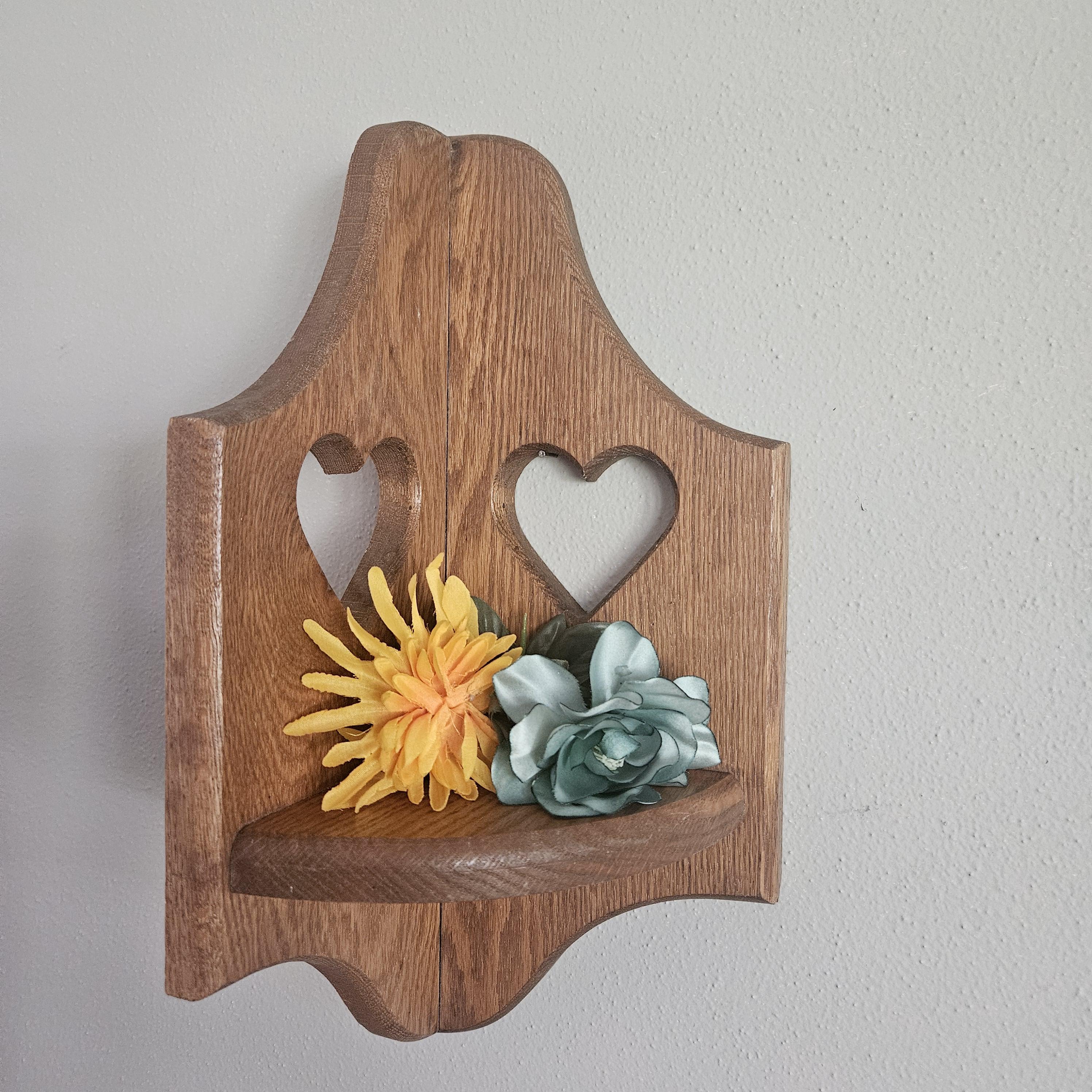 Heart Cut Out Corner Shelf - Etsy