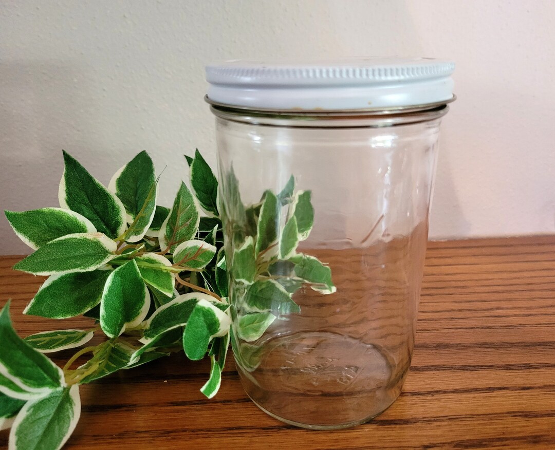 Vintage Glass Ball Jar 71517 A10 With Embossed Measurement Etsy UK