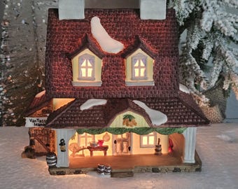 Vintage Dept 56 Sleepy Hollow Van Tassel Manor / 1990 The New England Village Series / Collectible