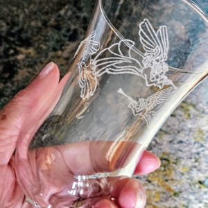 Vintage Home Interior Etched Angel Votive Cups - Set of 2 Christmas Decor