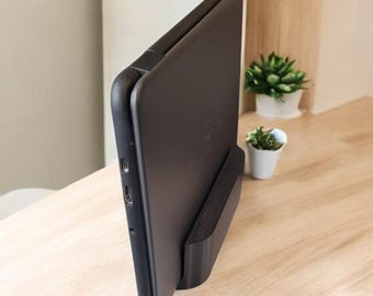 Vertical Laptop & Tablet Stand  Space-Saving Storage Organizer