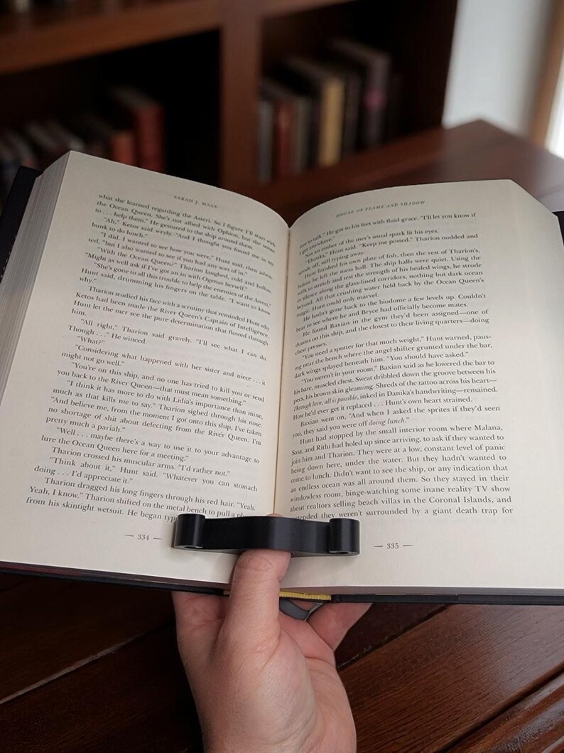 3D Printed Book Page Holder Ring: Ergonomic One-handed Reading Aid - Etsy