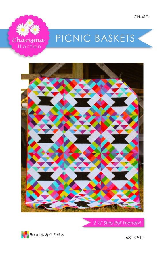 Picnic Baskets Digital Quilt Pattern Etsy