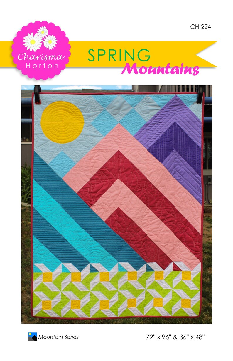 Spring Mountains quilt Kit Large Size 72x96 Etsy