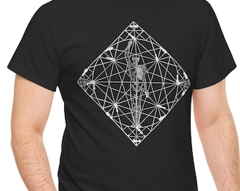 Thibault Mysterious Circle T-Shirt - Historical Fencing Geometry for Swordfighters and Fencers