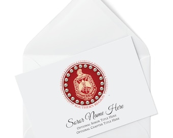 Delta Sigma Theta Stationery | Personalized Sorority Notecards