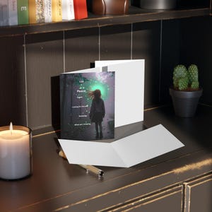 Conjunto de cartões comemorativos, estilo "Sinto sua falta", design de paz interior e tristeza, cartões de condolências atenciosos, presente de meditação, 8, 16 e 24 peças
