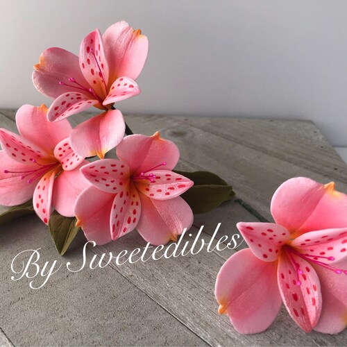 Wild Floral Rose Gum Paste Flower Sprays for Weddings and Cake Etsy