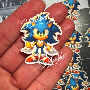 Immagine generata dall'intelligenza artificiale di Sonic the Hedgehog Carta intelligente commestibile