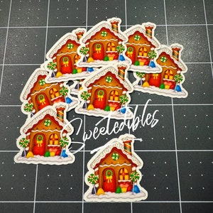 Casa di pan di zenzero in carta intelligente commestibile per Natale
