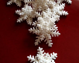 Gumpaste Edible Snowflakes Medium Size Gum Paste