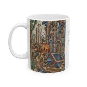 Artistic Ceramic Mug, Unique Design, Coffee Cup, Tea Mug, Gift for Art Lovers, Kitchen Decor