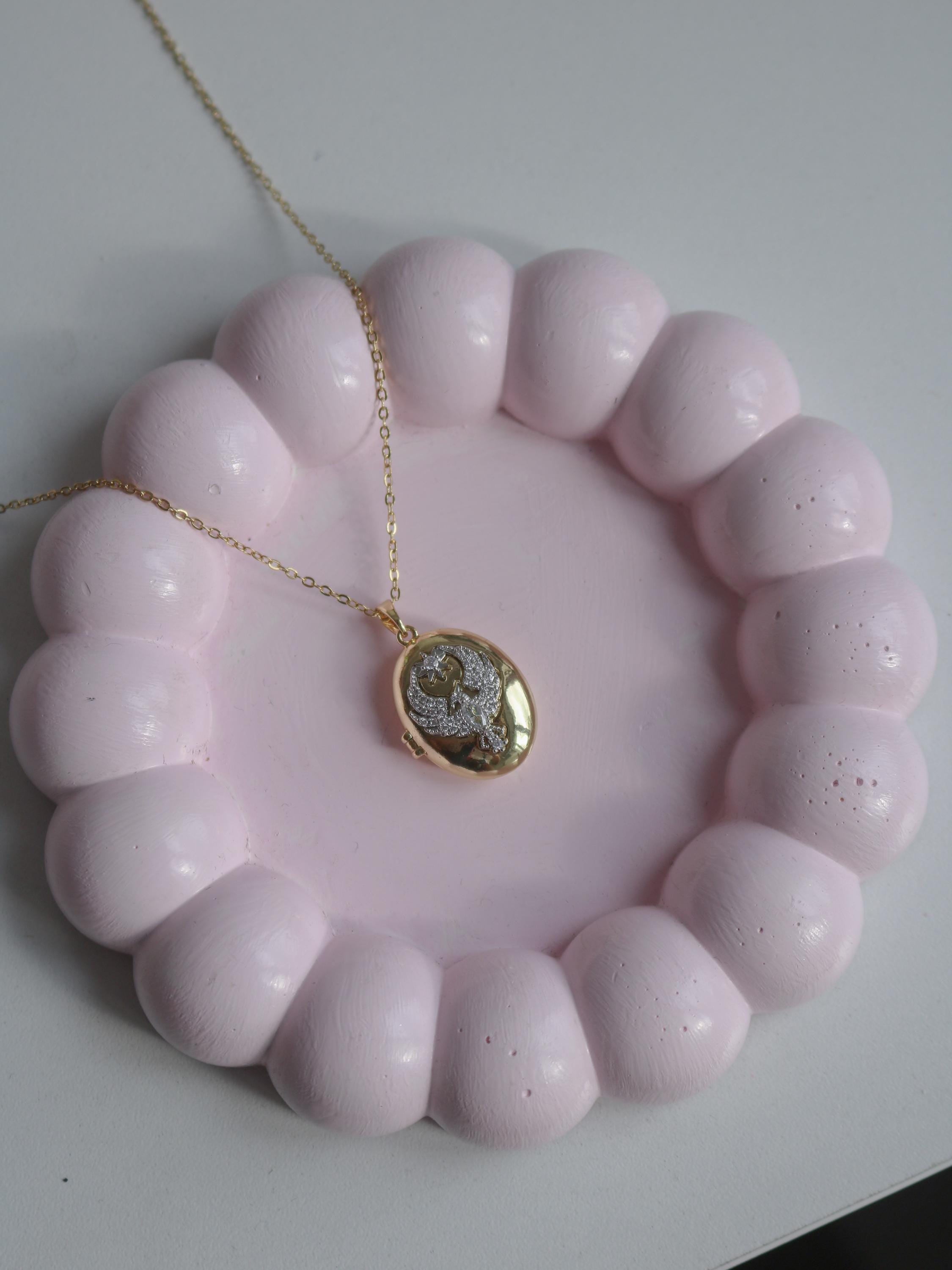 Collier Avec Pendentif Phénix Montant En Argent Sterling 925 Et Oxyde De Zirconium Pour Femme - Cadeau De Noël Ou D'anniversaire